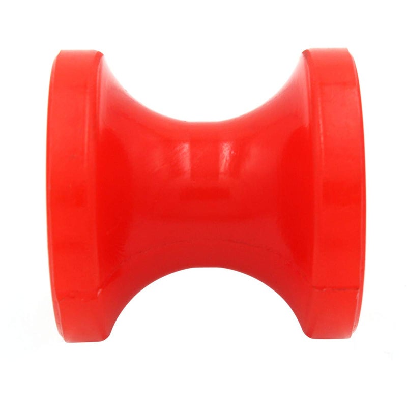 UANOFCN Boat Trailer Bow Stop Roller 3 Inch Polyurethane Roller, Replacement Boat Jetski Trailer Part Non Marking Red - Image 1